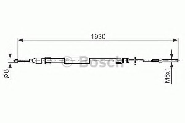 BOSCH 1 987 477 821 Трос, стояночная тормозная система для BMW (Бмв) BOSCH 1 987 477 821 Трос, стояночная тормозная система для BMW (Бмв)