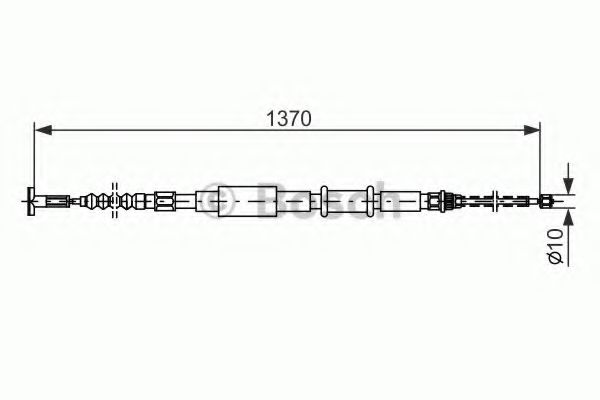 BOSCH 1 987 477 827 Трос, стояночная тормозная система для FIAT BRAVA (Фиат Брава) BOSCH 1 987 477 827 Трос, стояночная тормозная система для FIAT BRAVA (Фиат Брава)