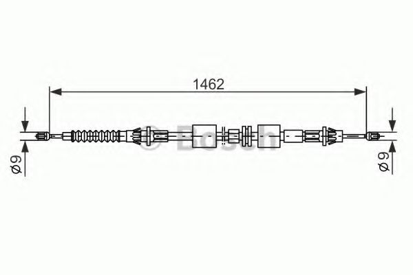 BOSCH 1 987 477 836 Трос, стояночная тормозная система для FORD MONDEO (Форд Мондэо) BOSCH 1 987 477 836 Трос, стояночная тормозная система для FORD MONDEO (Форд Мондэо)