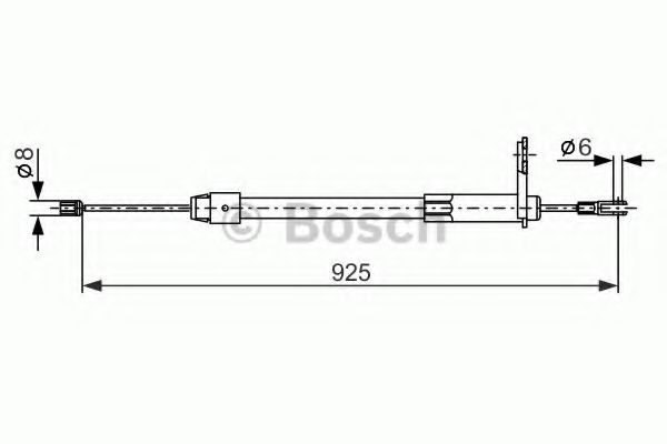 BOSCH 1 987 477 846 Трос, стояночная тормозная система для MERCEDES-BENZ C-CLASS SCOUPE (Мэрcэдэс-бэнз С класс сcоупэ) BOSCH 1 987 477 846 Трос, стояночная тормозная система для MERCEDES-BENZ C-CLASS SCOUPE (Мэрcэдэс-бэнз С класс сcоупэ)