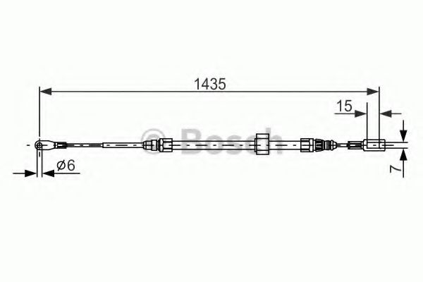 BOSCH 1 987 477 853 Трос, стояночная тормозная система спереди для MERCEDESBENZ (Мерседес бенц) BOSCH 1 987 477 853 Трос, стояночная тормозная система спереди для MERCEDESBENZ (Мерседес бенц)
