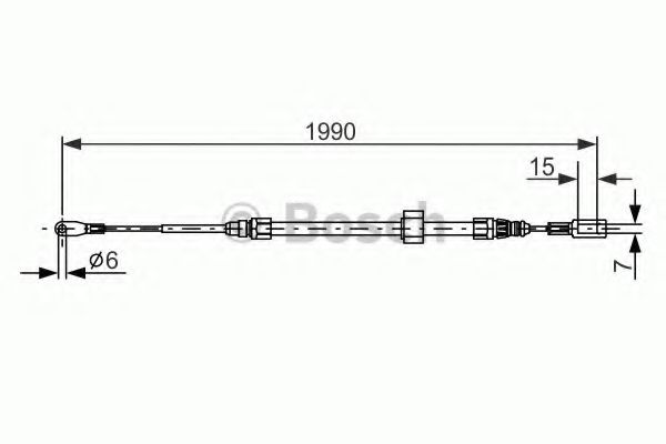 BOSCH 1 987 477 854 Трос, стояночная тормозная система для MERCEDESBENZ (Мерседес бенц) BOSCH 1 987 477 854 Трос, стояночная тормозная система для MERCEDESBENZ (Мерседес бенц)