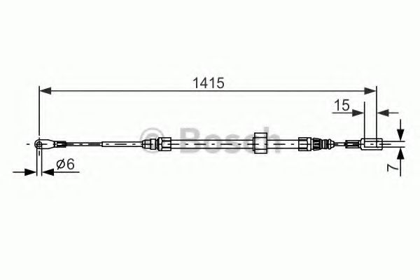 BOSCH 1 987 477 856 Трос, стояночная тормозная система для MERCEDESBENZ (Мерседес бенц) BOSCH 1 987 477 856 Трос, стояночная тормозная система для MERCEDESBENZ (Мерседес бенц)