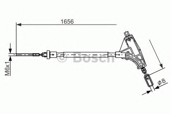 BOSCH 1 987 477 871 Трос, стояночная тормозная система для PEUGEOT (Пежо) BOSCH 1 987 477 871 Трос, стояночная тормозная система для PEUGEOT (Пежо)