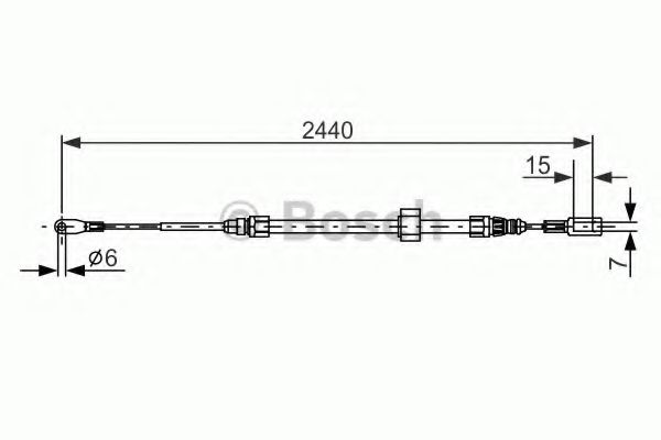 BOSCH 1 987 477 880 Трос, стояночная тормозная система для MERCEDESBENZ (Мерседес бенц) BOSCH 1 987 477 880 Трос, стояночная тормозная система для MERCEDESBENZ (Мерседес бенц)