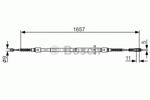 BOSCH 1 987 477 881 Трос, стояночная тормозная система слева для AUDI A8 (Ауди А8) BOSCH 1 987 477 881 Трос, стояночная тормозная система слева для AUDI A8 (Ауди А8)