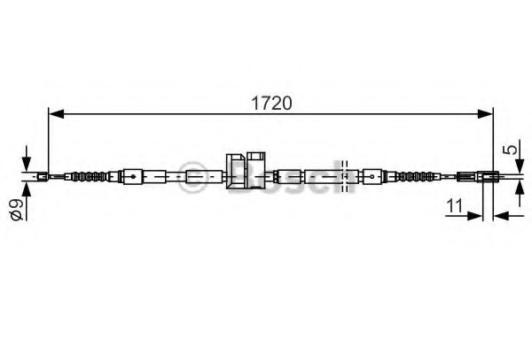 BOSCH 1 987 477 882 Трос, стояночная тормозная система для AUDI A8 (Ауди А8) BOSCH 1 987 477 882 Трос, стояночная тормозная система для AUDI A8 (Ауди А8)