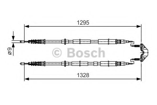 BOSCH 1 987 477 908 Трос, стояночная тормозная система посередине для OPEL ASTRA H (Опель Астра н) BOSCH 1 987 477 908 Трос, стояночная тормозная система посередине для OPEL ASTRA H (Опель Астра н)