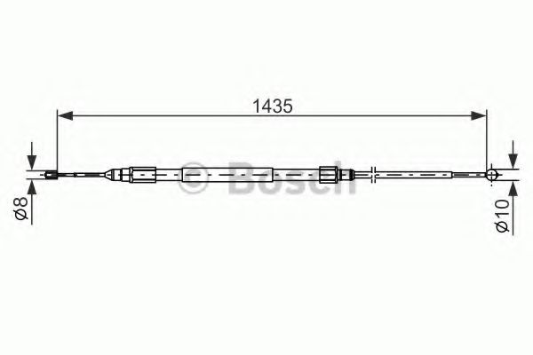 BOSCH 1 987 477 946 Трос, стояночная тормозная система справа для BMW (Бмв) BOSCH 1 987 477 946 Трос, стояночная тормозная система справа для BMW (Бмв)