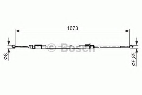 BOSCH 1 987 477 947 Трос, стояночная тормозная система справа для BMW (Бмв) BOSCH 1 987 477 947 Трос, стояночная тормозная система справа для BMW (Бмв)