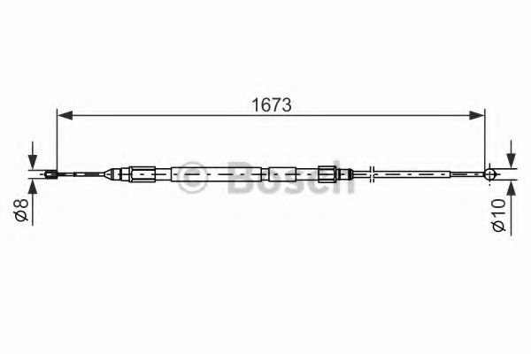 BOSCH 1 987 477 948 Трос, стояночная тормозная система для BMW (Бмв) BOSCH 1 987 477 948 Трос, стояночная тормозная система для BMW (Бмв)
