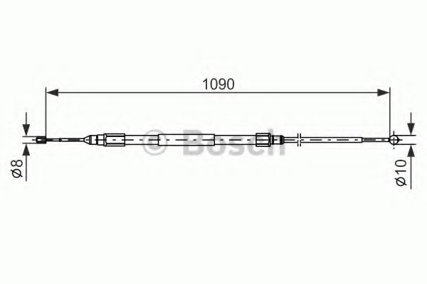 BOSCH 1 987 477 949 Трос, стояночная тормозная система справа для BMW (Бмв) BOSCH 1 987 477 949 Трос, стояночная тормозная система справа для BMW (Бмв)