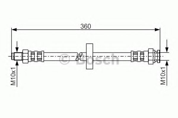 BOSCH 1 987 481 017 Тормозной шланг для FIAT (Фиат) BOSCH 1 987 481 017 Тормозной шланг для FIAT (Фиат)