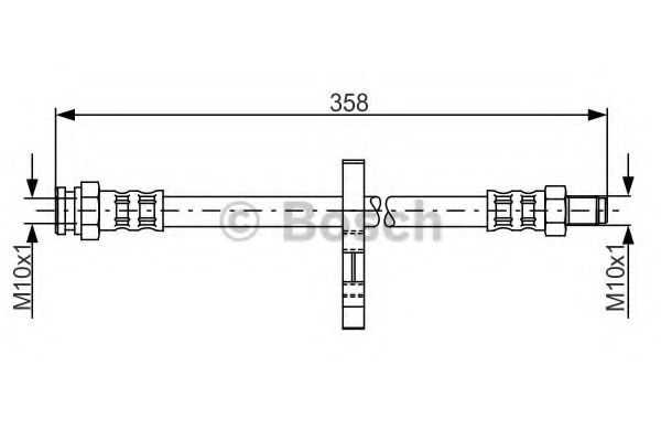 BOSCH 1 987 481 019 Тормозной шланг для CITROËN JUMPER (CитроËн Жумпэр) BOSCH 1 987 481 019 Тормозной шланг для CITROËN JUMPER (CитроËн Жумпэр)