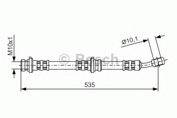 BOSCH 1 987 481 025 Тормозной шланг передняя ось, двусторонне для NISSAN VANETTE CARGO (Ниссан Vанэттэ cарго) BOSCH 1 987 481 025 Тормозной шланг передняя ось, двусторонне для NISSAN VANETTE CARGO (Ниссан Vанэттэ cарго)
