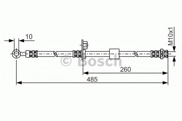 BOSCH 1 987 481 054 Тормозной шланг передняя ось, двусторонне для MITSUBISHI COLT VI (Митсубиши/митсубиси Кольт 6) BOSCH 1 987 481 054 Тормозной шланг передняя ось, двусторонне для MITSUBISHI COLT VI (Митсубиши/митсубиси Кольт 6)