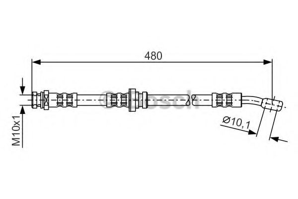 BOSCH 1 987 481 065 Тормозной шланг для SUZUKI X-90 (Сузуки X-90) BOSCH 1 987 481 065 Тормозной шланг для SUZUKI X-90 (Сузуки X-90)