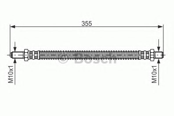 BOSCH 1 987 481 093 Тормозной шланг для LAND ROVER DEFENDER (Ленд ровер/лэнд ровер Дэфэндэр) BOSCH 1 987 481 093 Тормозной шланг для LAND ROVER DEFENDER (Ленд ровер/лэнд ровер Дэфэндэр)