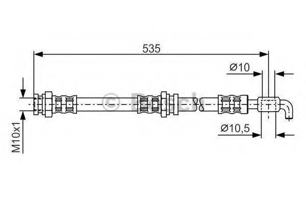 BOSCH 1 987 481 112 Тормозной шланг для FORD USA PROBE II (Форд сша Пробэ 2) BOSCH 1 987 481 112 Тормозной шланг для FORD USA PROBE II (Форд сша Пробэ 2)