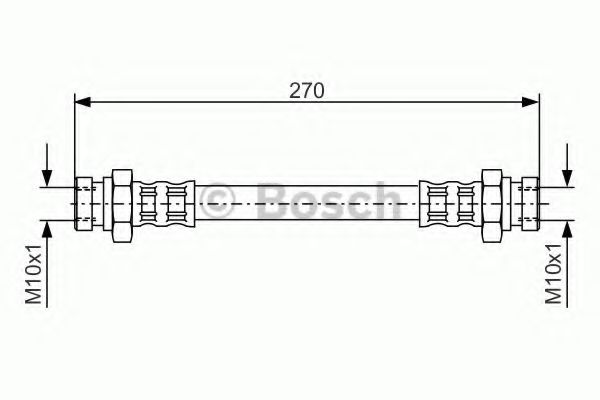 BOSCH 1 987 481 116 Тормозной шланг для MAZDA (Мазда) BOSCH 1 987 481 116 Тормозной шланг для MAZDA (Мазда)