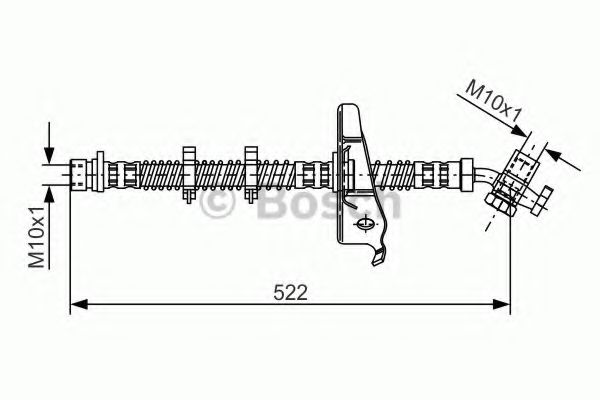 BOSCH 1 987 481 125 Тормозной шланг для LAND ROVER DISCOVERY II (Ленд ровер/лэнд ровер Дискавери 2) BOSCH 1 987 481 125 Тормозной шланг для LAND ROVER DISCOVERY II (Ленд ровер/лэнд ровер Дискавери 2)