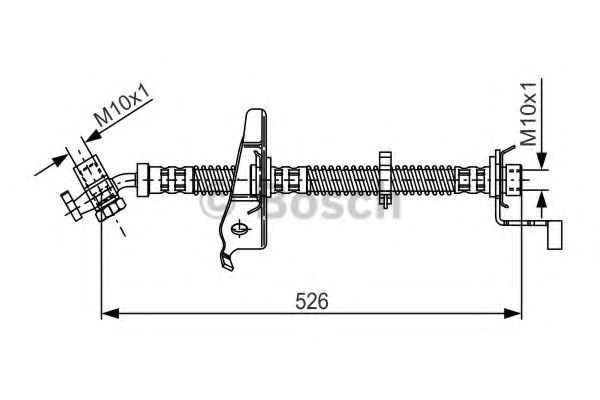 BOSCH 1 987 481 126 Тормозной шланг для LAND ROVER DISCOVERY II (Ленд ровер/лэнд ровер Дискавери 2) BOSCH 1 987 481 126 Тормозной шланг для LAND ROVER DISCOVERY II (Ленд ровер/лэнд ровер Дискавери 2)