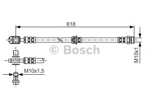 BOSCH 1 987 481 173 Тормозной шланг для VOLKSWAGEN CC (Фольксваген Cc) BOSCH 1 987 481 173 Тормозной шланг для VOLKSWAGEN CC (Фольксваген Cc)