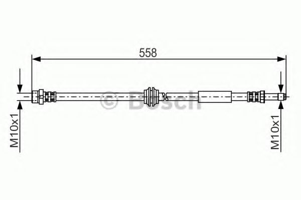 BOSCH 1 987 481 182 Тормозной шланг для VOLKSWAGEN T5 MULTIVAN (Фольксваген T5 мультиван) BOSCH 1 987 481 182 Тормозной шланг для VOLKSWAGEN T5 MULTIVAN (Фольксваген T5 мультиван)
