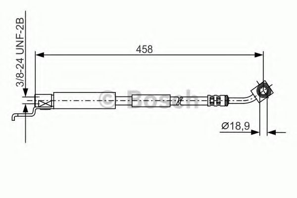 BOSCH 1 987 481 187 Тормозной шланг для JEEP (Джип) BOSCH 1 987 481 187 Тормозной шланг для JEEP (Джип)