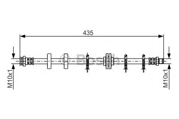 BOSCH 1 987 481 189 Тормозной шланг для FIAT (Фиат) BOSCH 1 987 481 189 Тормозной шланг для FIAT (Фиат)