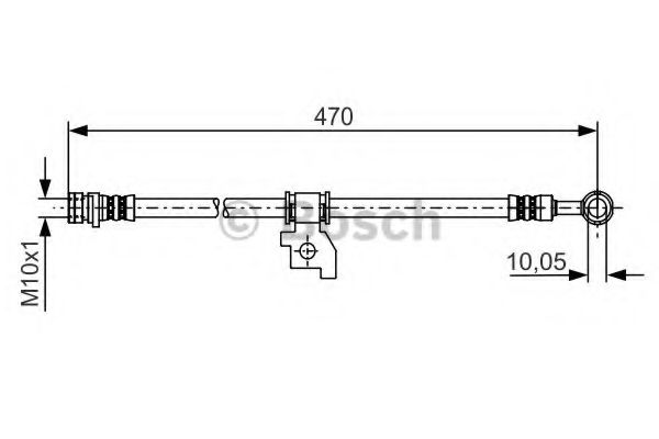 BOSCH 1 987 481 219 Тормозной шланг задний мост для HONDA (Хонда) BOSCH 1 987 481 219 Тормозной шланг задний мост для HONDA (Хонда)