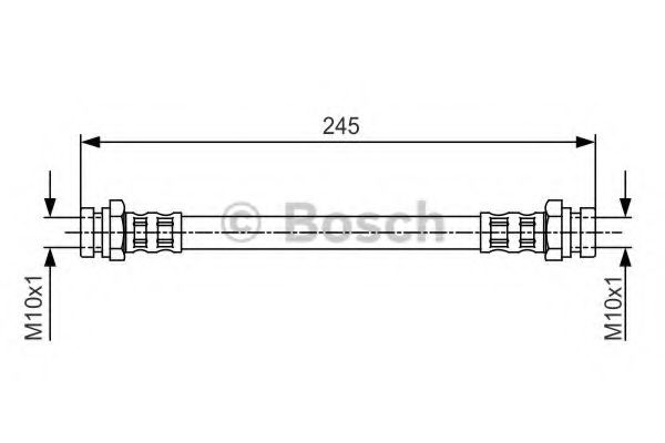 BOSCH 1 987 481 239 Тормозной шланг для MAZDA (Мазда) BOSCH 1 987 481 239 Тормозной шланг для MAZDA (Мазда)
