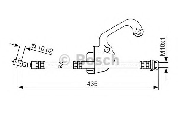 BOSCH 1 987 481 299 Тормозной шланг передний мост слева для HYUNDAI TERRACAN (Хендай Теракан) BOSCH 1 987 481 299 Тормозной шланг передний мост слева для HYUNDAI TERRACAN (Хендай Теракан)