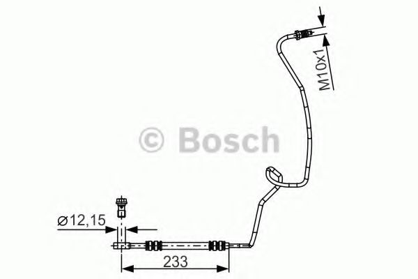 BOSCH 1 987 481 338 Тормозной шланг для VOLKSWAGEN GOLF IV (Фольксваген Гольф 4) BOSCH 1 987 481 338 Тормозной шланг для VOLKSWAGEN GOLF IV (Фольксваген Гольф 4)