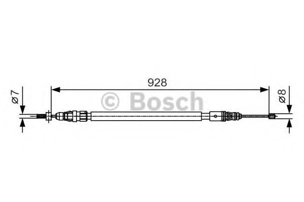 BOSCH 1 987 482 000 Трос, стояночная тормозная система слева для CITROËN C4 PICASSO I (CитроËн С4 пикассо 1) BOSCH 1 987 482 000 Трос, стояночная тормозная система слева для CITROËN C4 PICASSO I (CитроËн С4 пикассо 1)
