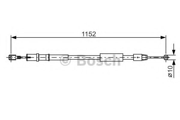 BOSCH 1 987 482 025 Трос, стояночная тормозная система для MERCEDESBENZ (Мерседес бенц) BOSCH 1 987 482 025 Трос, стояночная тормозная система для MERCEDESBENZ (Мерседес бенц)