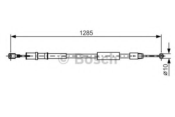 BOSCH 1 987 482 026 Трос, стояночная тормозная система для MERCEDESBENZ (Мерседес бенц) BOSCH 1 987 482 026 Трос, стояночная тормозная система для MERCEDESBENZ (Мерседес бенц)