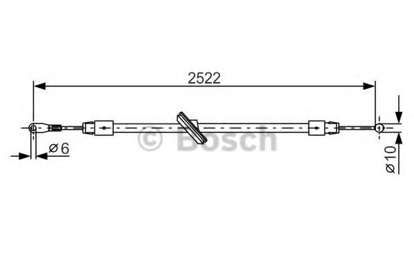 BOSCH 1 987 482 029 Трос, стояночная тормозная система для MERCEDESBENZ (Мерседес бенц) BOSCH 1 987 482 029 Трос, стояночная тормозная система для MERCEDESBENZ (Мерседес бенц)
