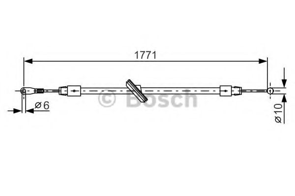 BOSCH 1 987 482 030 Трос, стояночная тормозная система для MERCEDESBENZ (Мерседес бенц) BOSCH 1 987 482 030 Трос, стояночная тормозная система для MERCEDESBENZ (Мерседес бенц)