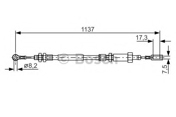 BOSCH 1 987 482 046 Трос, стояночная тормозная система для CITROËN RELAY (CитроËн Рэлаъ) BOSCH 1 987 482 046 Трос, стояночная тормозная система для CITROËN RELAY (CитроËн Рэлаъ)