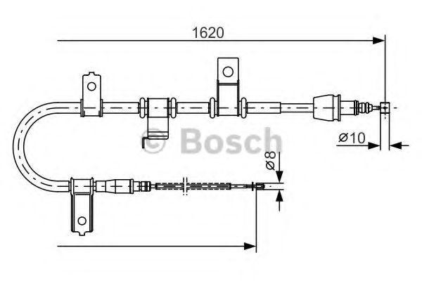 BOSCH 1 987 482 071 Трос, стояночная тормозная система для HYUNDAI TB (Хендай Тб) BOSCH 1 987 482 071 Трос, стояночная тормозная система для HYUNDAI TB (Хендай Тб)