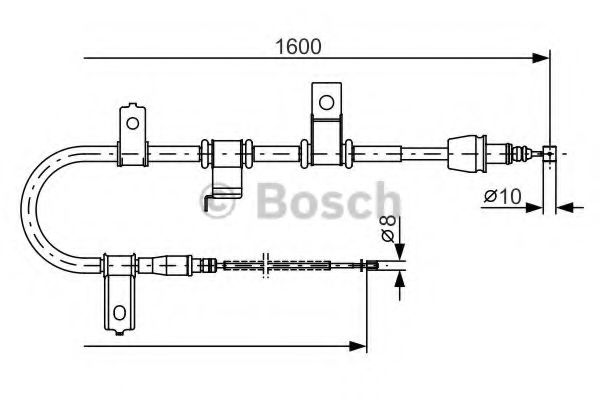 BOSCH 1 987 482 073 Трос, стояночная тормозная система для HYUNDAI TB (Хендай Тб) BOSCH 1 987 482 073 Трос, стояночная тормозная система для HYUNDAI TB (Хендай Тб)
