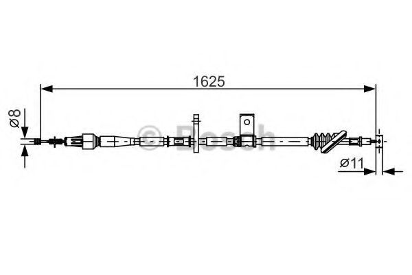 BOSCH 1 987 482 094 Трос, стояночная тормозная система справа для SUZUKI GRAND VITARA XL-7 I (Сузуки Гранд витара xл-7 и) BOSCH 1 987 482 094 Трос, стояночная тормозная система справа для SUZUKI GRAND VITARA XL-7 I (Сузуки Гранд витара xл-7 и)