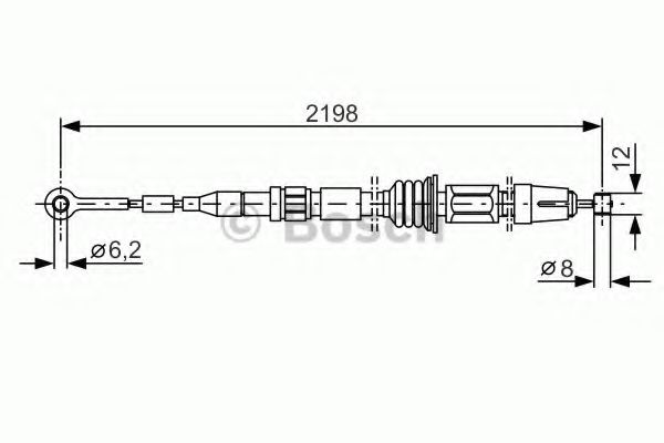 BOSCH 1 987 482 127 Трос, стояночная тормозная система для VOLVO (Вольво) BOSCH 1 987 482 127 Трос, стояночная тормозная система для VOLVO (Вольво)