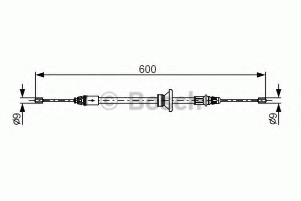 BOSCH 1 987 482 146 Трос, стояночная тормозная система для OPEL (Опель) BOSCH 1 987 482 146 Трос, стояночная тормозная система для OPEL (Опель)