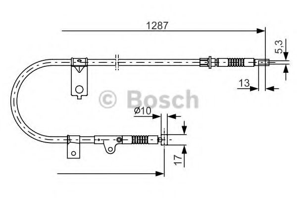 BOSCH 1 987 482 150 Трос, стояночная тормозная система для NISSAN MARCH II (Ниссан Марч 2) BOSCH 1 987 482 150 Трос, стояночная тормозная система для NISSAN MARCH II (Ниссан Марч 2)