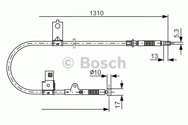 BOSCH 1 987 482 151 Трос, стояночная тормозная система для NISSAN MARCH II (Ниссан Марч 2) BOSCH 1 987 482 151 Трос, стояночная тормозная система для NISSAN MARCH II (Ниссан Марч 2)