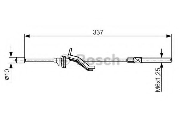BOSCH 1 987 482 188 Трос, стояночная тормозная система спереди для VOLVO C30 (Вольво C30) BOSCH 1 987 482 188 Трос, стояночная тормозная система спереди для VOLVO C30 (Вольво C30)