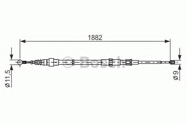 BOSCH 1 987 482 193 Трос, стояночная тормозная система справа для SKODA (Шкода) BOSCH 1 987 482 193 Трос, стояночная тормозная система справа для SKODA (Шкода)
