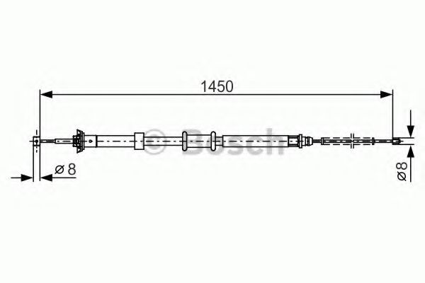 BOSCH 1 987 482 199 Трос, стояночная тормозная система справа для FIAT 500 (Фиат 500) BOSCH 1 987 482 199 Трос, стояночная тормозная система справа для FIAT 500 (Фиат 500)